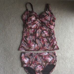 Lands End Tankini Top and Bottom size 8